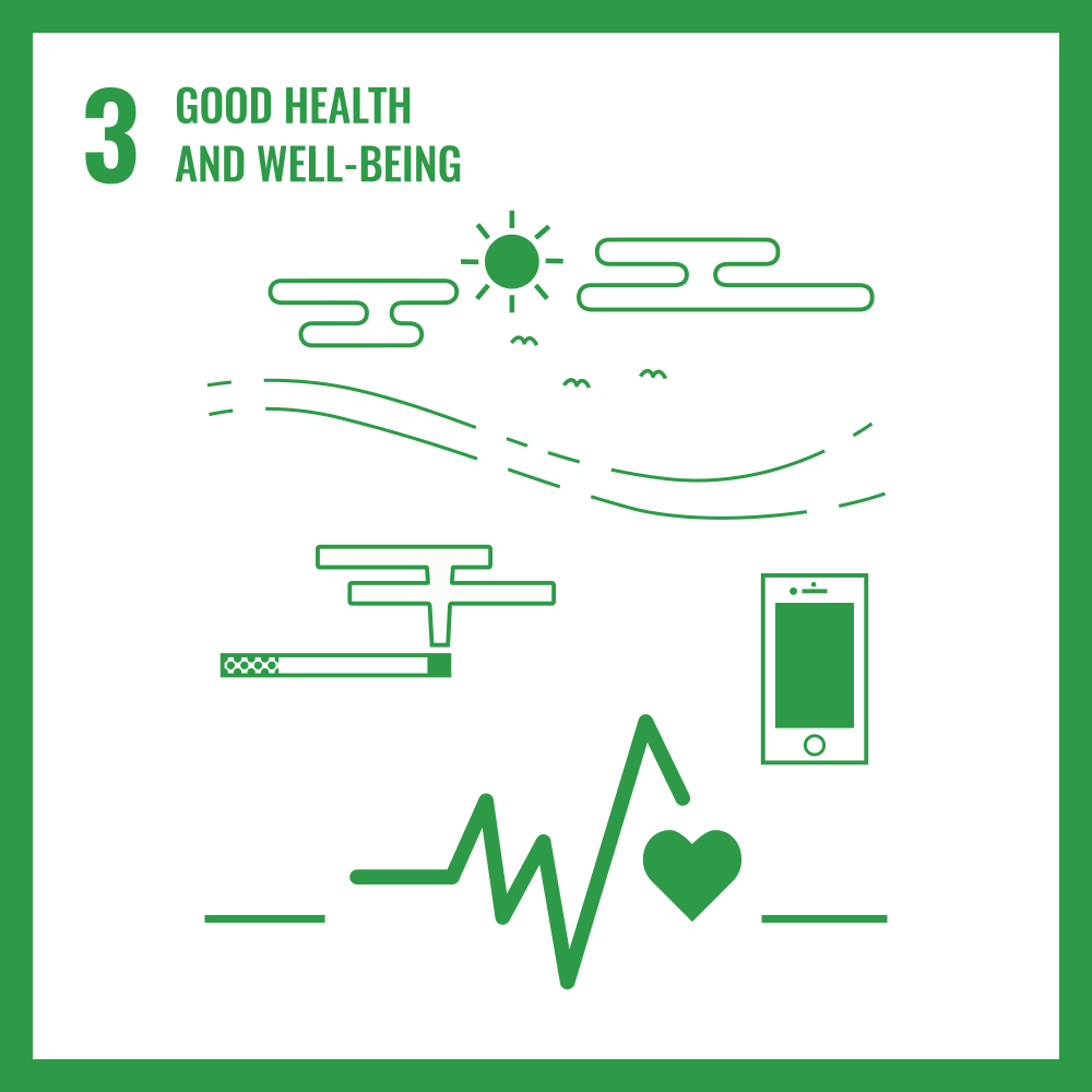 SDG 3 good health and well being icon