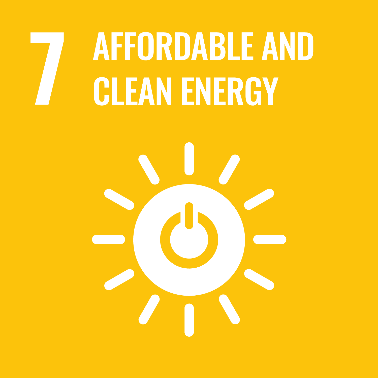 SDG 7 Affordability and Clean fuel icon